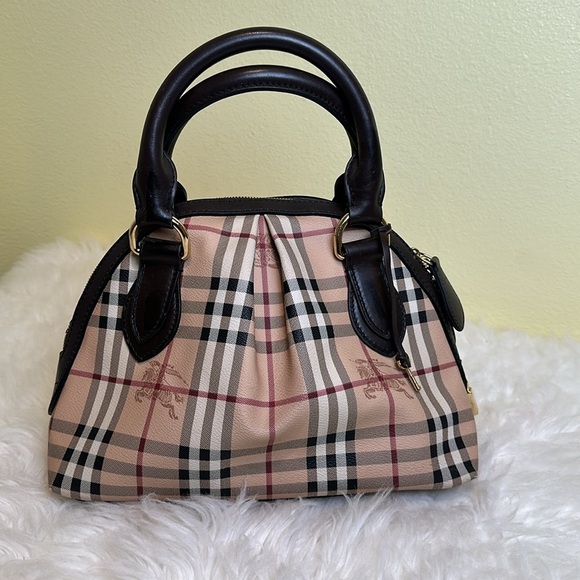 Burberry Handbags - 💯Authentic Burberry Haymarket Small Women's Bag🍀